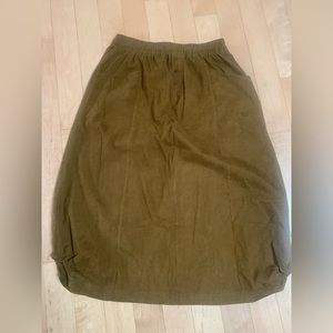 New Corduroy Skirt with Pockets